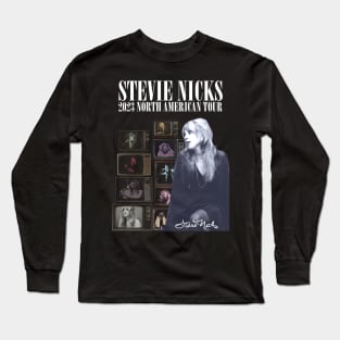 Stevie Nicks Vintage Rock Music 2023 Tour Live in Concert Long Sleeve T-Shirt